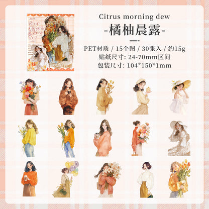 #02789 Flower Girl Series Sticker