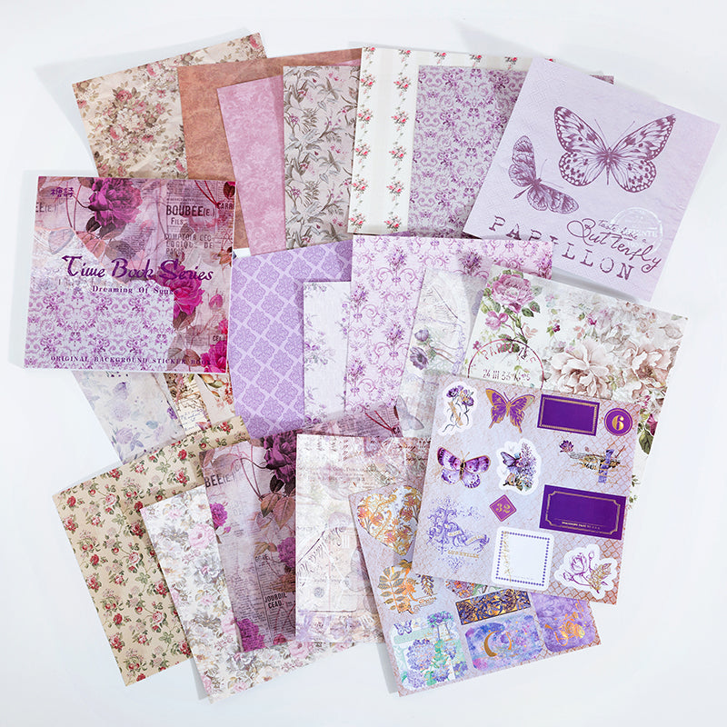 #02314 Retro Backgound Series Material Paper Book