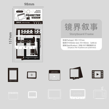 H1#02021 Frame Museum Series Sticker
