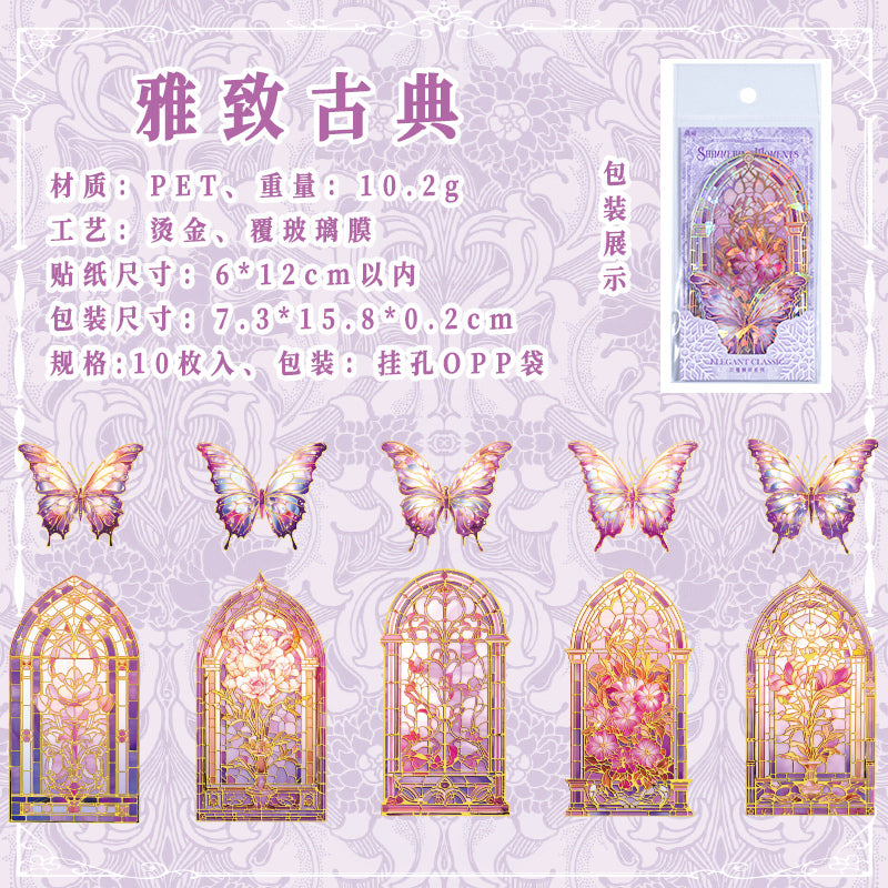 #02223 Window and Butterfly Series Sticker