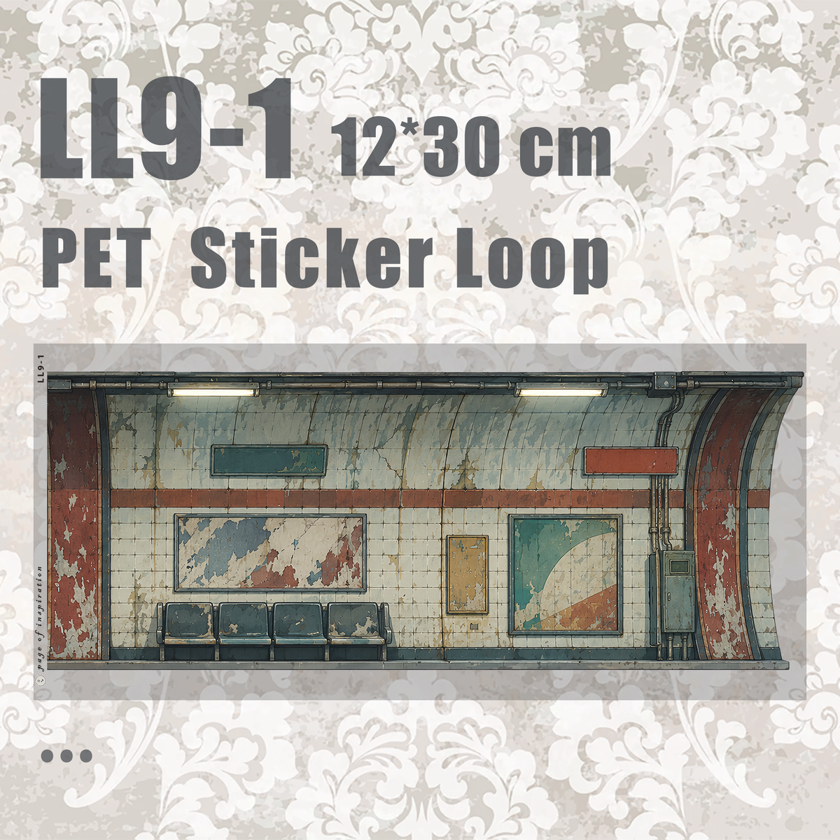 #LL9 L PET Sticker Loop