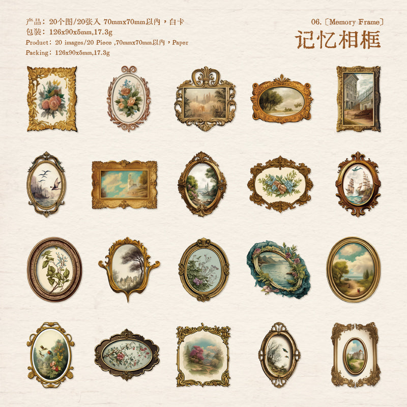 #02115 Classical Retro Collection Series Sticker