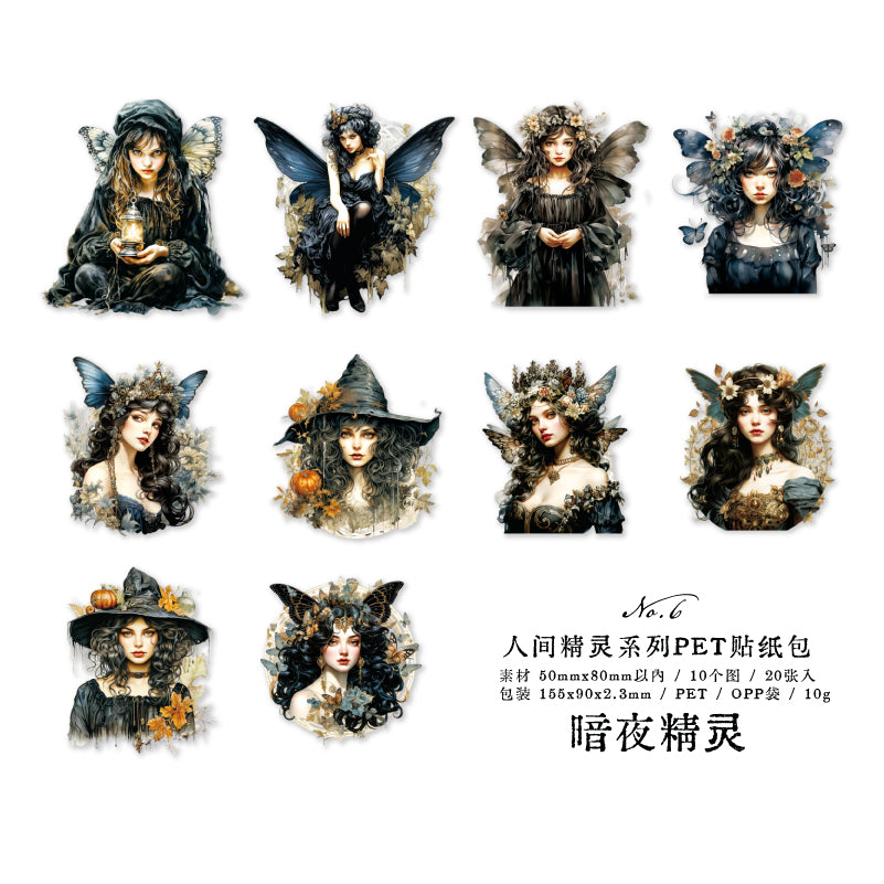 #02144 Pretty Elven Series Sticker