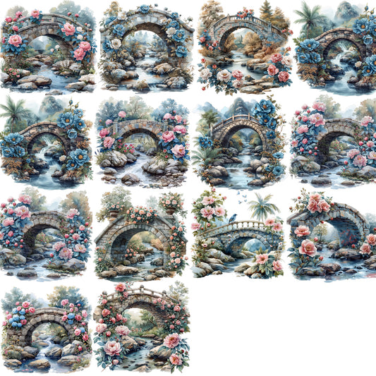 #03274 Customized PET Tape Stone Bridge