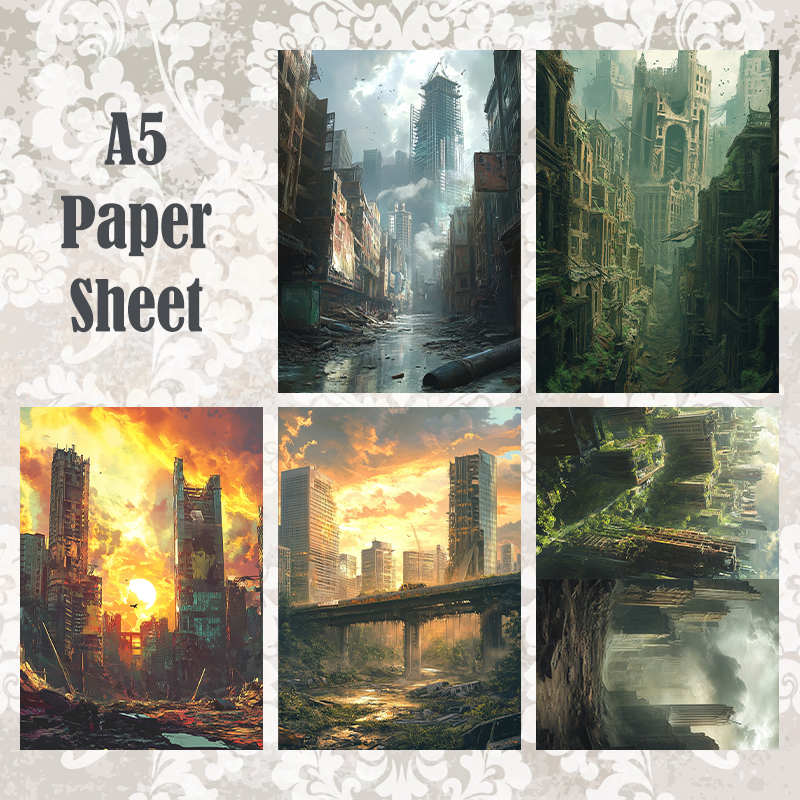 #5A60 POI Print A5 Cardstock Paper Set 10 Pcs