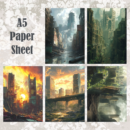 #5A60 POI Print A5 Cardstock Paper Set 10 Pcs