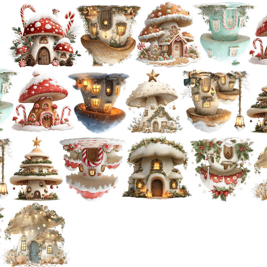 #03275 Customized PET Tape Mushroom House