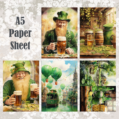 #5A61 POI Print A5 Cardstock Paper Set 10 Pcs