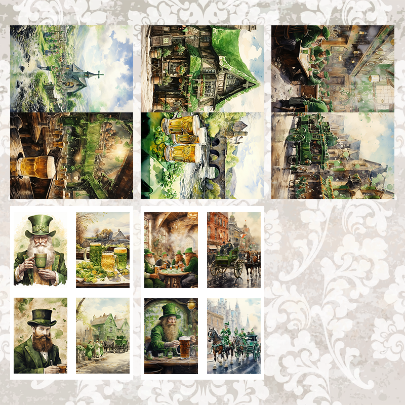 #5A61 POI Print A5 Cardstock Paper Set 10 Pcs