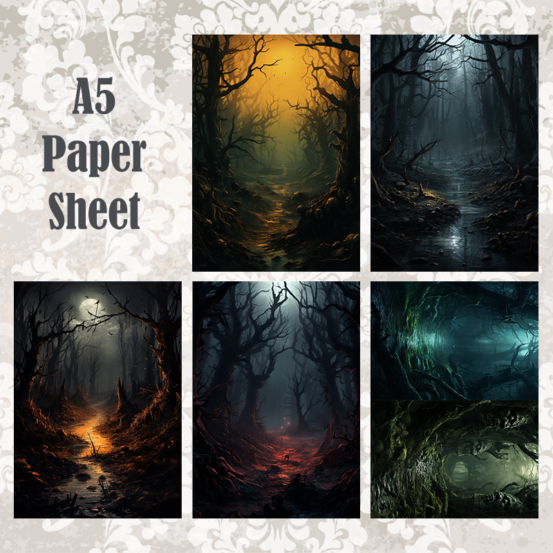 #5A62 POI Print A5 Cardstock Paper Set 10 Pcs
