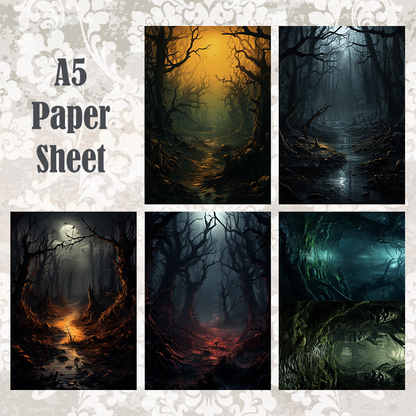 #5A62 POI Print A5 Cardstock Paper Set 10 Pcs