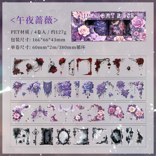 #03073 Gothic Lovers Series Tape 4 rolls