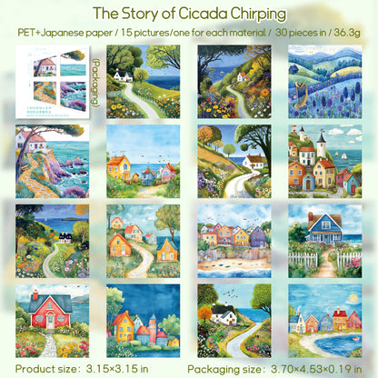 #02173 Scenery of Four Seasons Series Material Paper