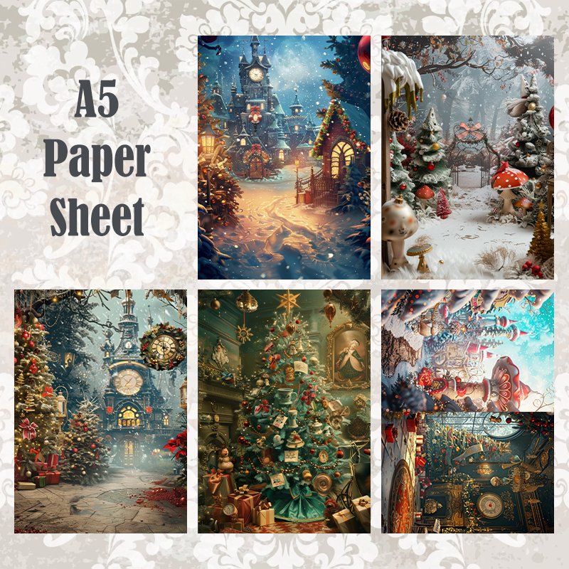 #5A65 POI Print A5 Cardstock Paper Set 10 Pcs