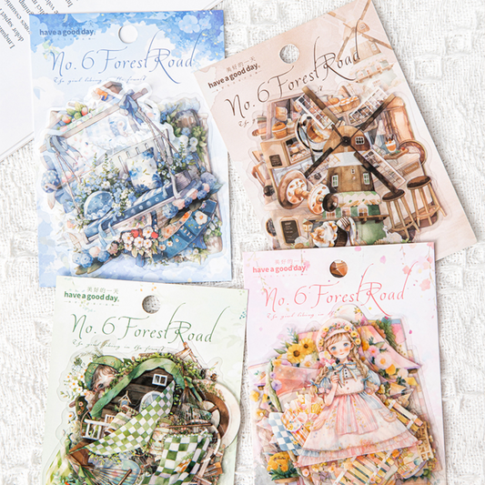 #02065 Colorful Four Seasons Series Sticker