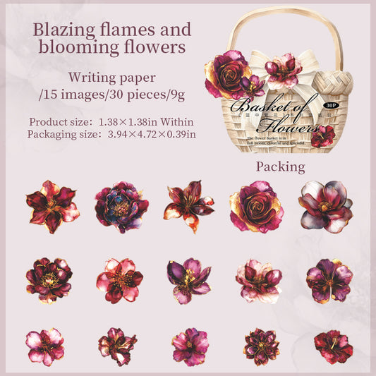 #02393 Flower Basket Series Sticker