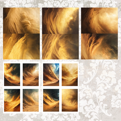 #5A67 POI Print A5 Cardstock Paper Set 10 Pcs