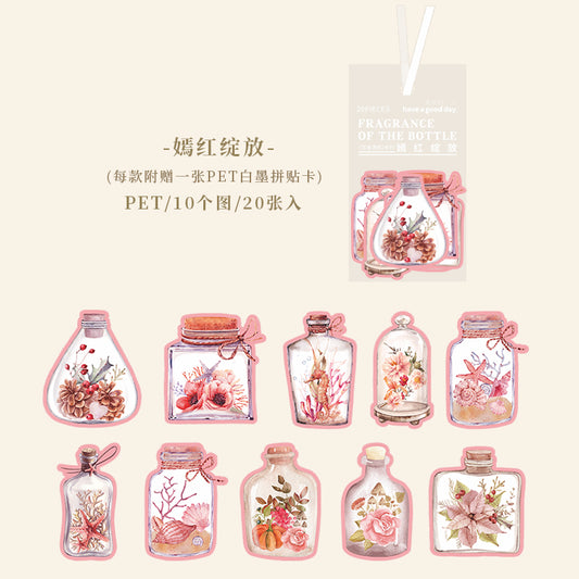 #02494 Flower in Bottle  Series Sticker
