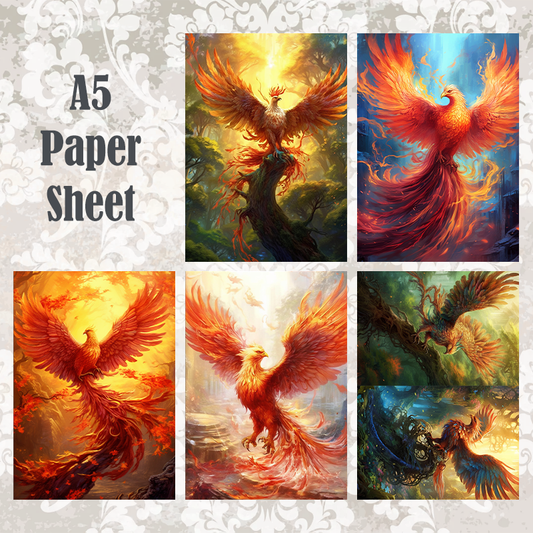#5A68 POI Print A5 Cardstock Paper Set 10 Pcs