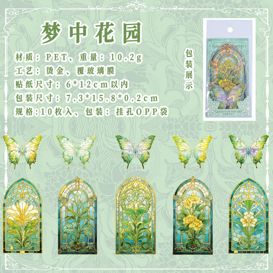 #02223 Window and Butterfly Series Sticker