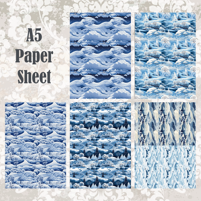 #5A69 POI Print A5 Cardstock Paper Set 10 Pcs
