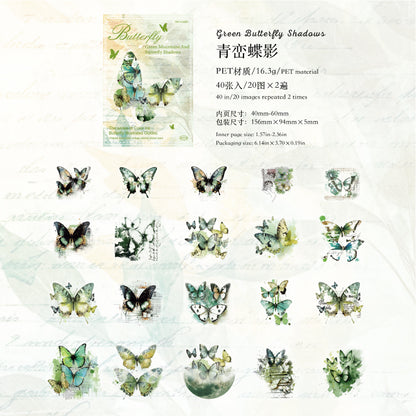 #02610 Colorful Butterfly Series Sticker