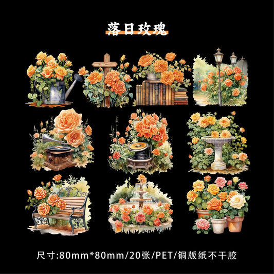 #02784 Rose Garden Series Sticker