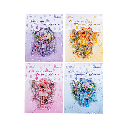 #02357 Flower In the Rain Series Sticker