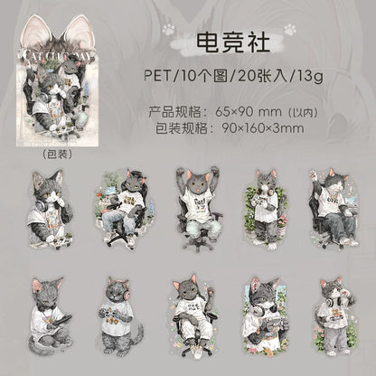 #02766 Cat Club Series Sticker