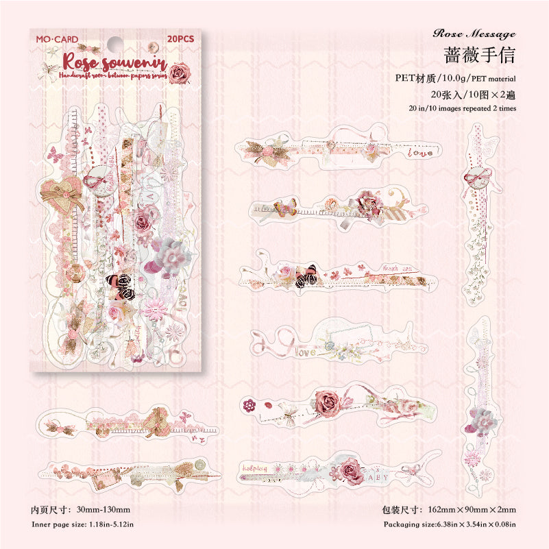 #02414 Flower Strips Series Sticker