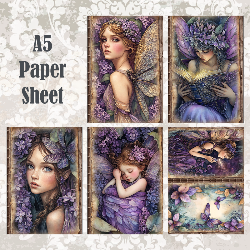 #6 POI Print A5 Cardstock Paper Set 10 Pcs