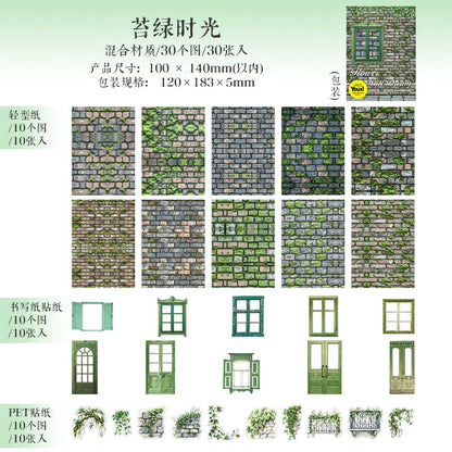 #02834 Garden Wall Series Sticker/Paper