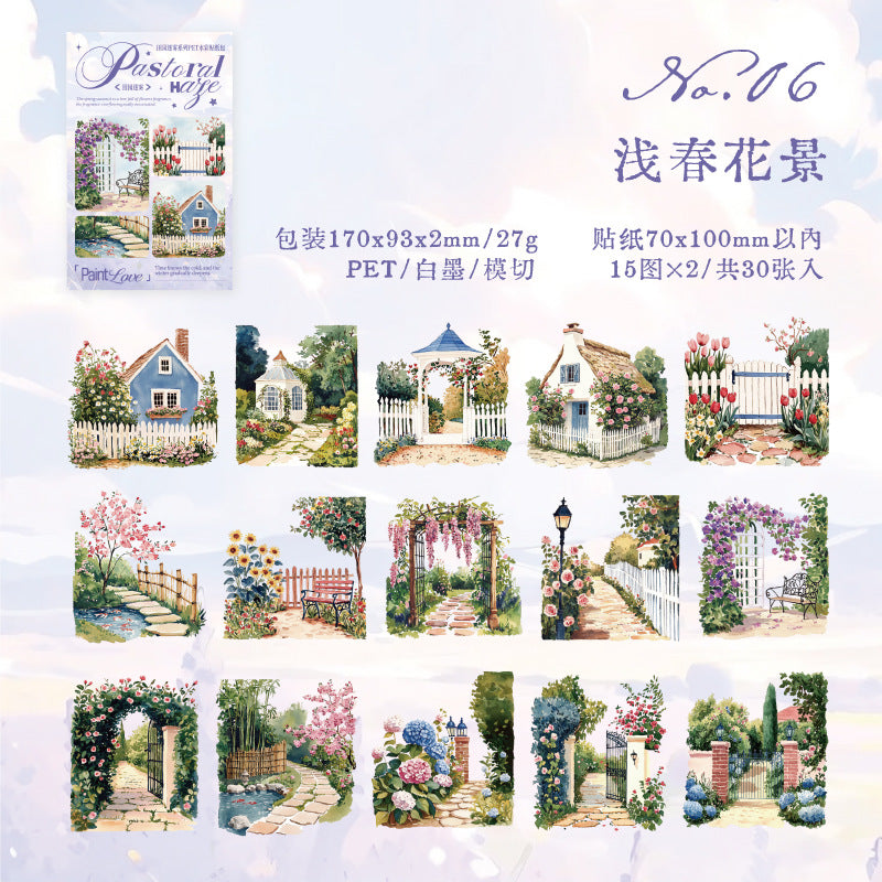#02241  Mist Garden Series Sticker