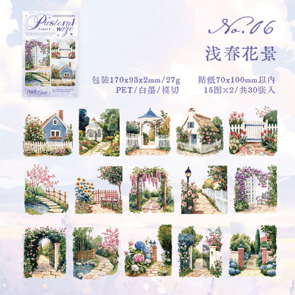 #02241  Mist Garden Series Sticker