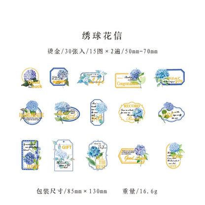 #02705 Romantic Garden Series Sticker