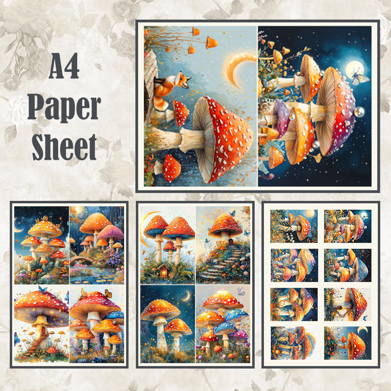 #6 POI Print A4 Cardstock Paper Set 5 Pcs