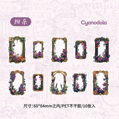 #02756 Flower Frame Series Sticker