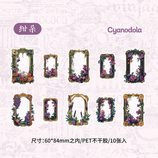 #02756 Flower Frame Series Sticker