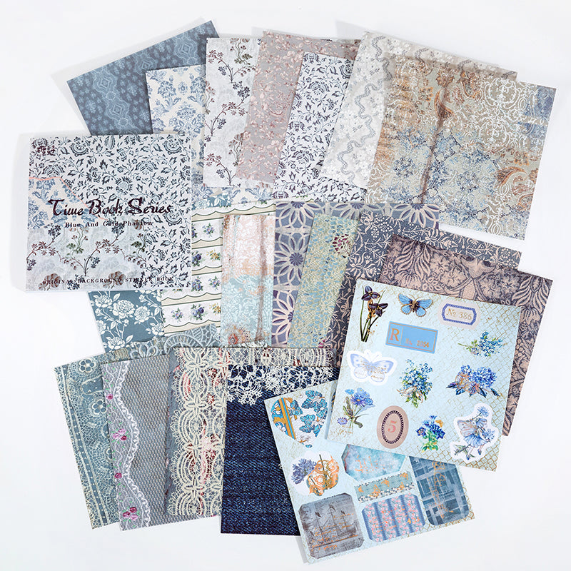#02314 Retro Backgound Series Material Paper Book
