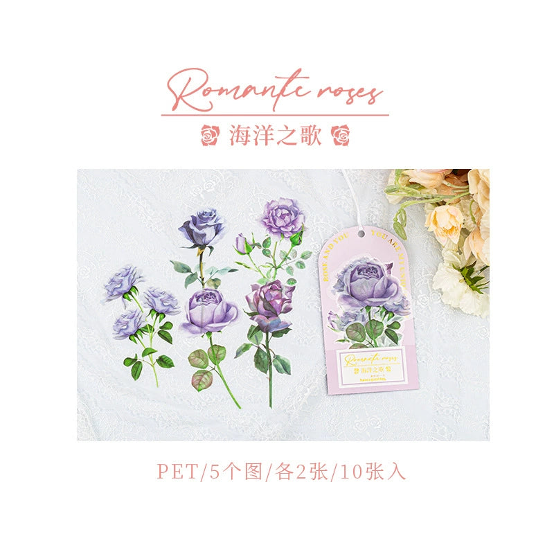 C1#20198 Romantic Rose Series Sticker