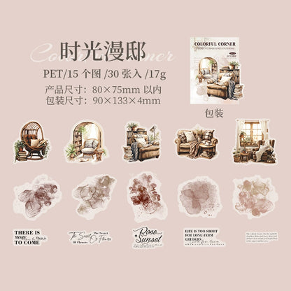 #02818 Colorful Corner Series Sticker
