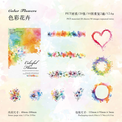 #02829 Water Color Series Sticker