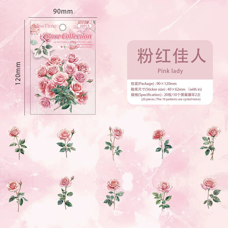 #02728 Rose Bundle Series Sticker