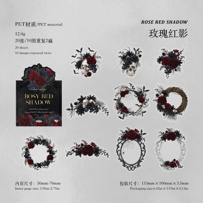 #02697 Gothci Flower Series Sticker