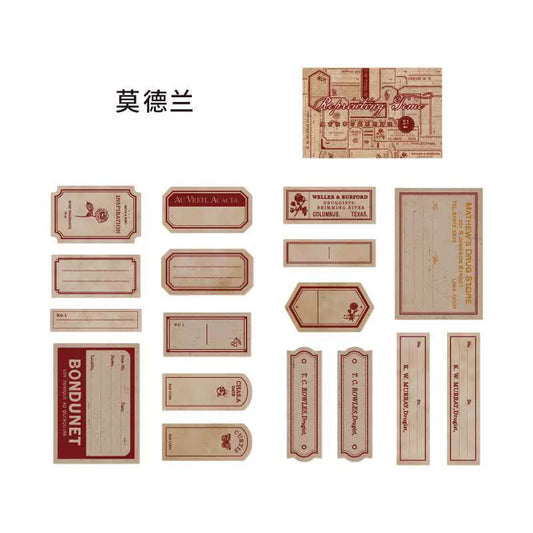 #02778  Retro Time Series Sticker