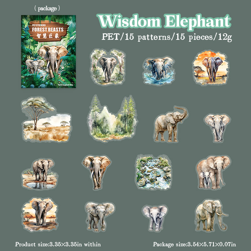 #02676 Forest Animal Series Sticker