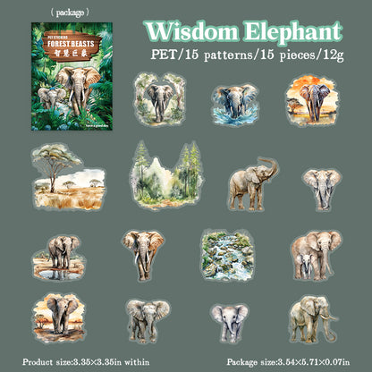 #02676 Forest Animal Series Sticker