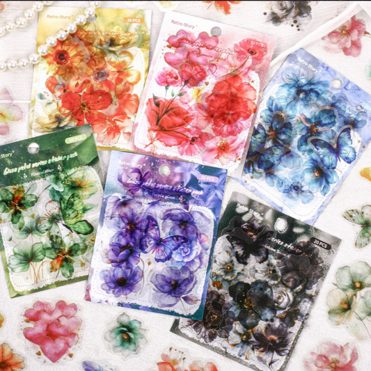 #02848 Washi Flower Series Sticker
