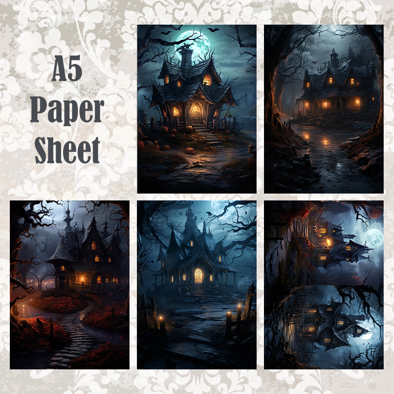 #5A70 POI Print A5 Cardstock Paper Set 10 Pcs