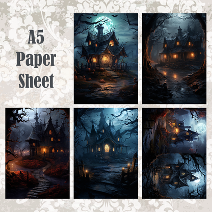 #5A70 POI Print A5 Cardstock Paper Set 10 Pcs